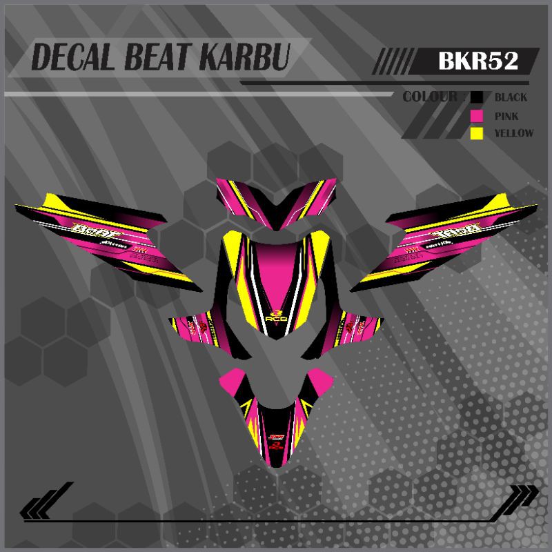 Decal beat karbu pink52