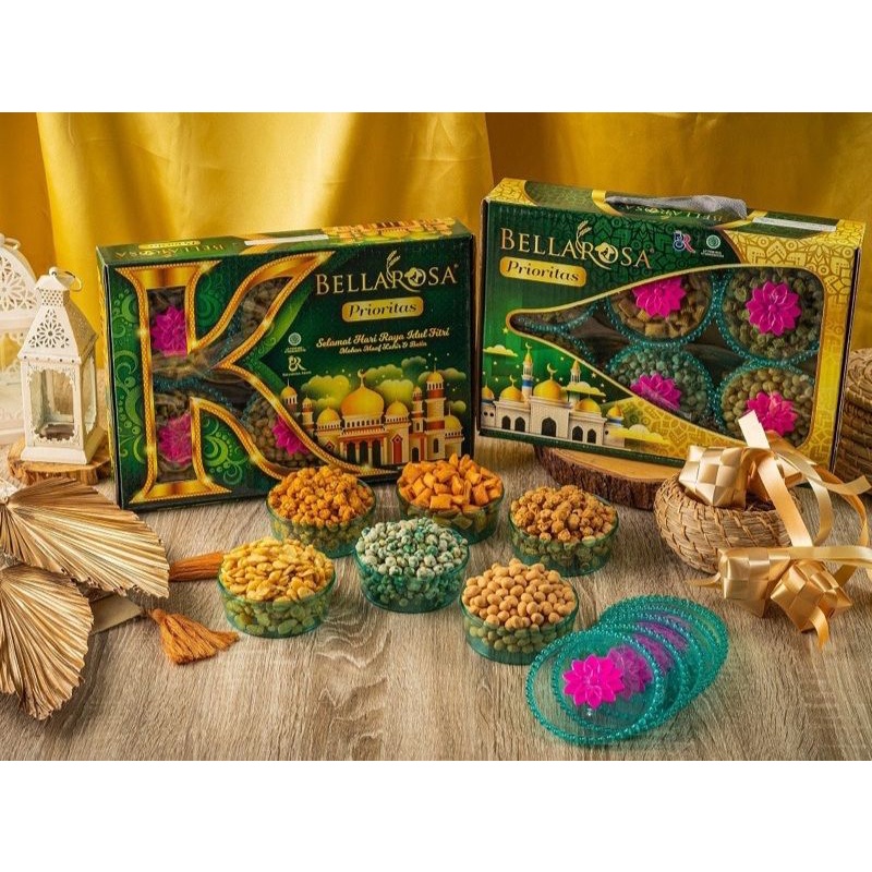

BELLAROSA PAKET PRIORITAS NUT NUT / KUE KERING / HAMPERS LEBARAN / KUE LEBARAN