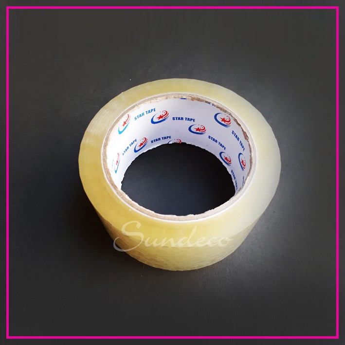 

Lakban Bening Lem Perekat Plakban OPP Tape Clear Isolasi Selotip