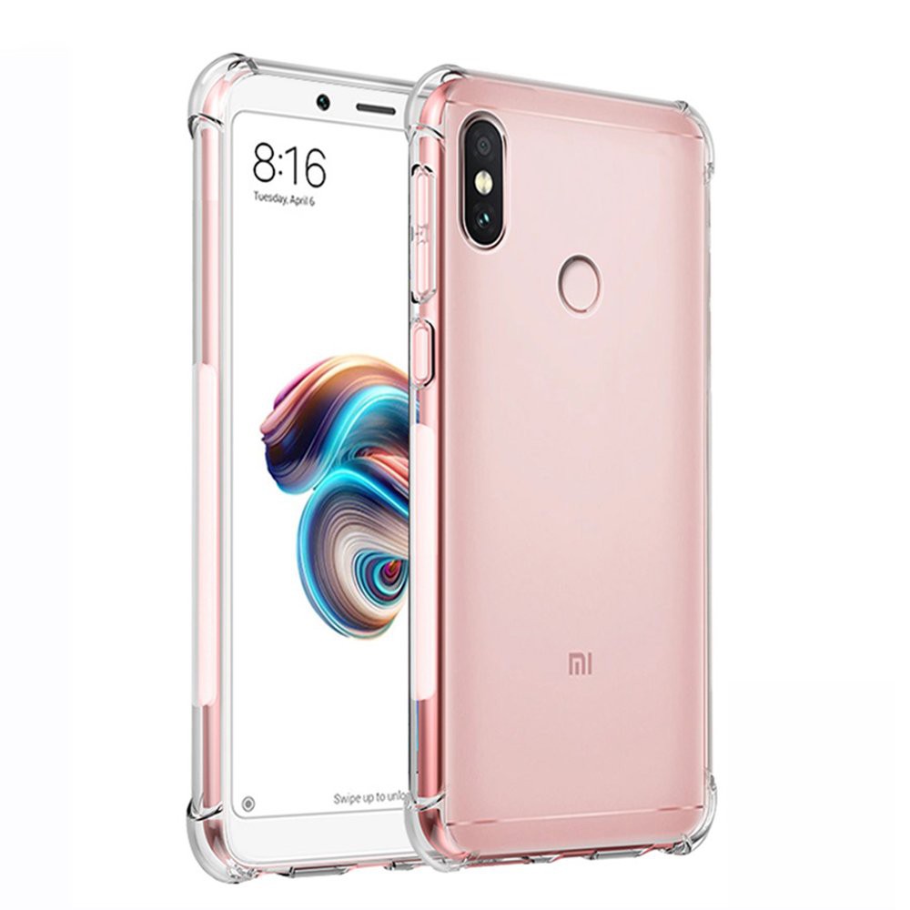 Anticrack Xiao Mi Redmi Note 5 Pro/ Redmi 6X Silikon Softcase Jelly Lembut Bening