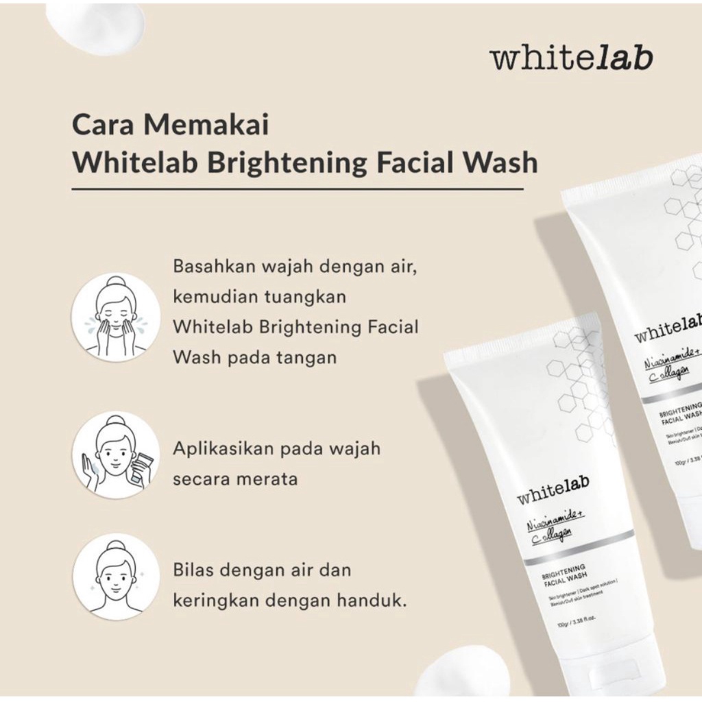 Whitelab Brightening Facial Wash 100g