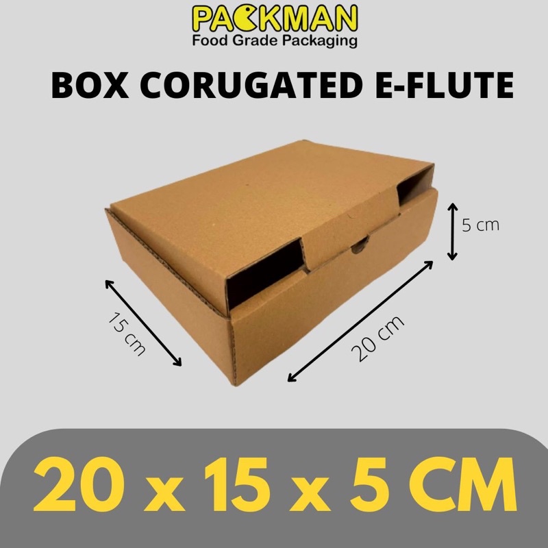 

KARDUS 20x15x5 cm / BOX KARTON CORUGATED DIE CUT E-FLUTE / AKSESORIS