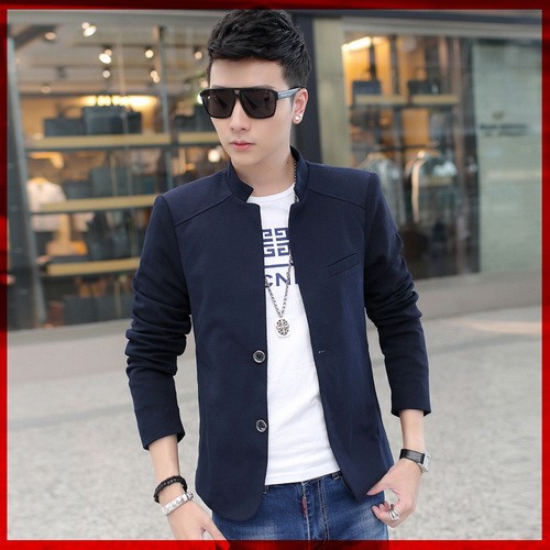 [Blazer Jacky Full Navy CL]Blazer pria tricott Navy