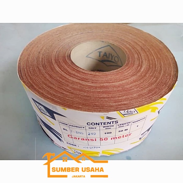 AMPLAS METERAN / AMPLAS ROLL TAIYO 180 BAGUS SUJ