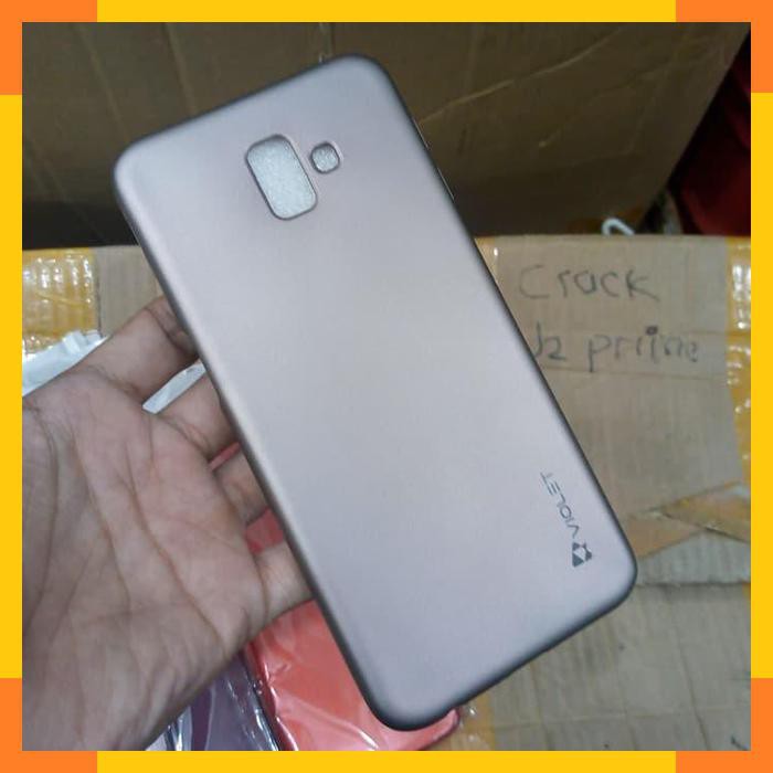 Case Samsung J6 Plus Samsung J6+ Soft Case Silikon Violet Grey