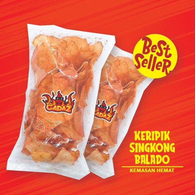 Jual Keripik Singkong Balado Padang Pedas Kemasan Hemat Beli 10 Gratis