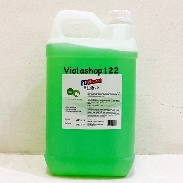 Fc clean handrub/ hand sanitizer 5 liter