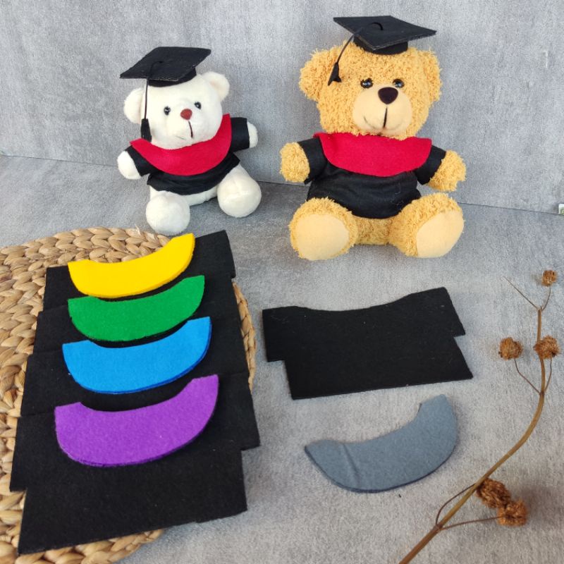 ATRIBUT BONEKA WISUDA / PERLENGKAPAN BAJU BONEKA WISUDA