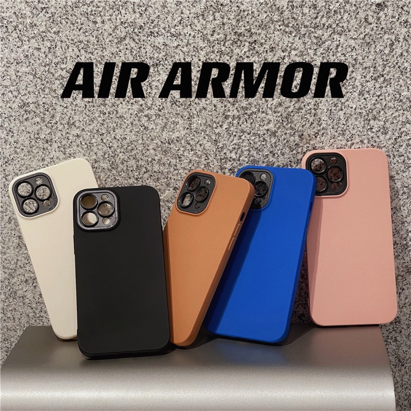 (2 In 1) casing ARMOR shockproof Warna Polos Untuk iPhone 13 Pro 12 11 Pro MAX XS MAX