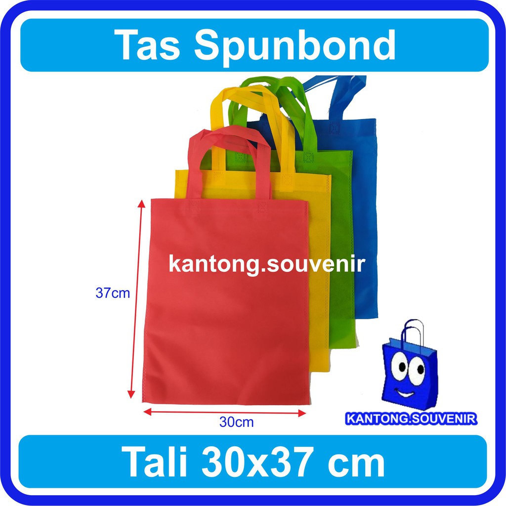 

30x37 flat tas spunbond / tas goodie bag / tas goodiebag / tas polosan / tas kain polosan murah