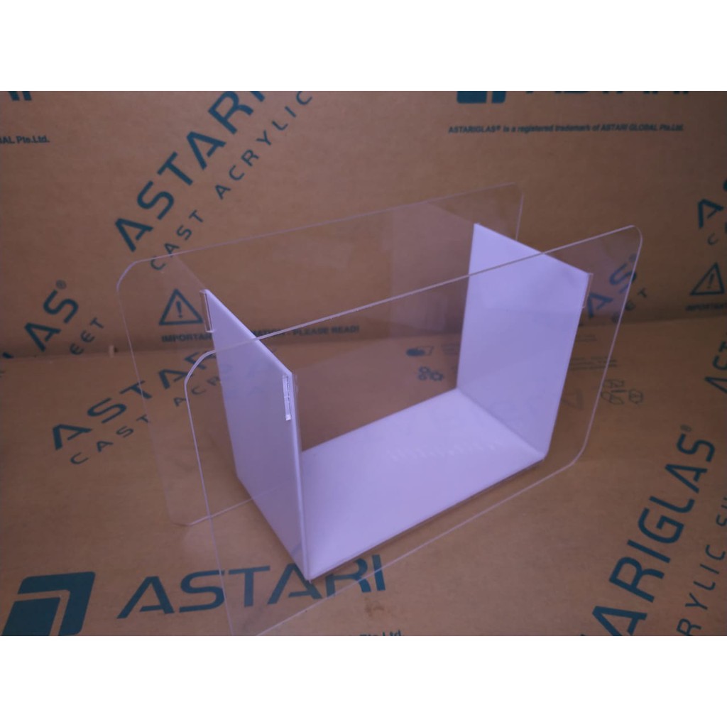 SOLITER AQUARIUM AKRILIK CUPANG 1 KAMAR 20 X 10 X 15 2mm