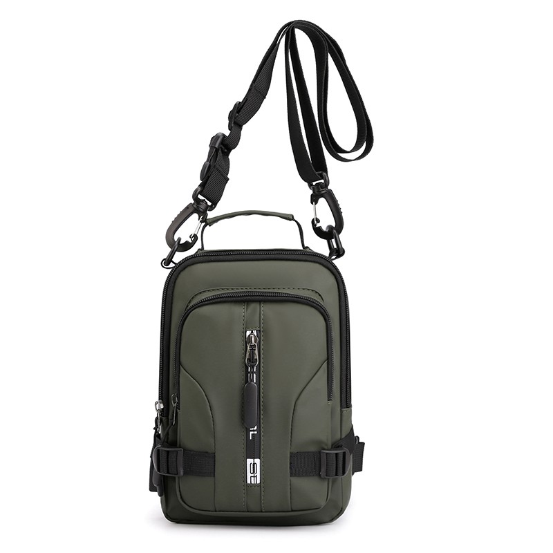 Tas Selempang Pria Keren Multifungsi Waistbag Anti Air USB Charge Fashion Slempang - FAS-203