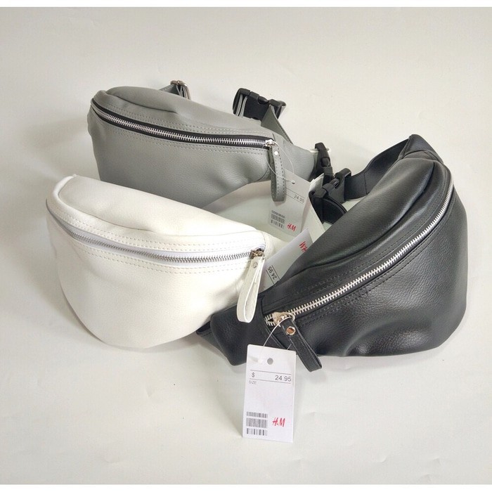 Waistbag Cowok Cewek  Hip Pack Waist Bag Original Not Stussy QK261  H&M Waist Bag / Cowo / Waist