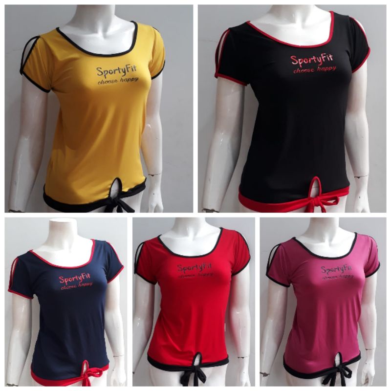 Atasan senam baju senam wanita kaos senam baju senam kaos