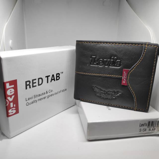 Dompet pria red tab levi's / dompet kulit