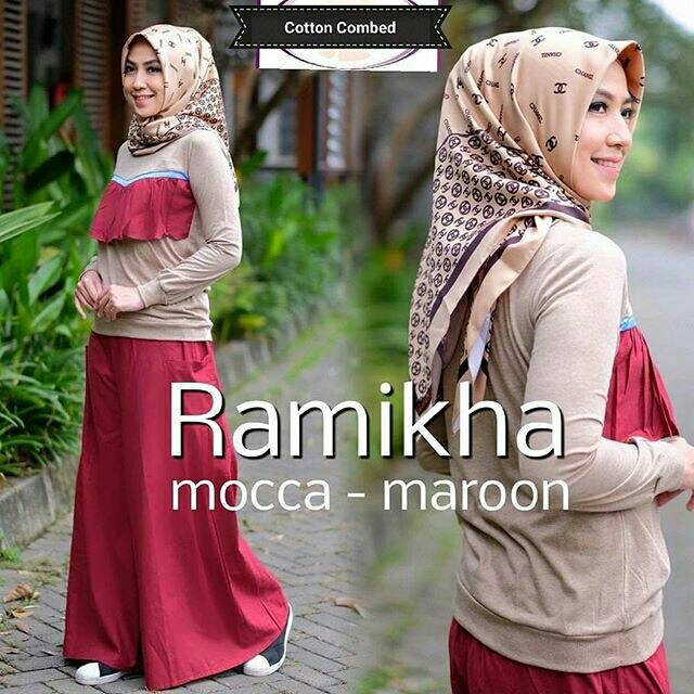 Ramikha Set wd, ONE SET, SETELAN WANITA, STELAN WANITA, baju wanita, baju gamis, dress, gamis, Baju