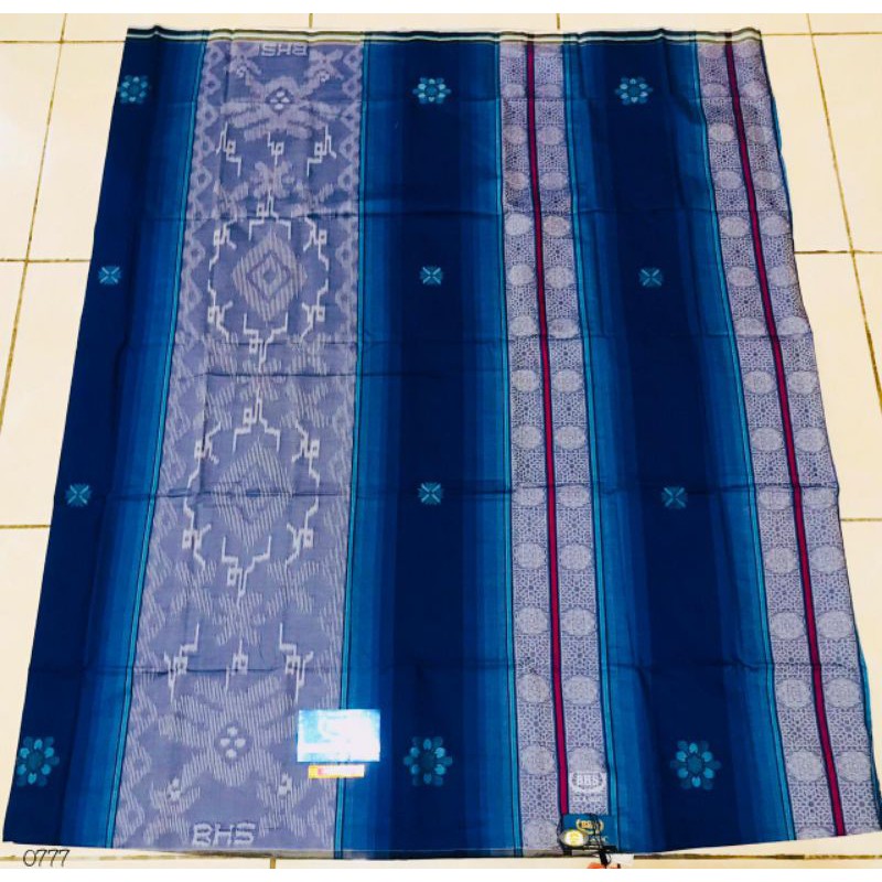 SARUNG BHS CLASSIC GOLD MOTIF JSK BIRU