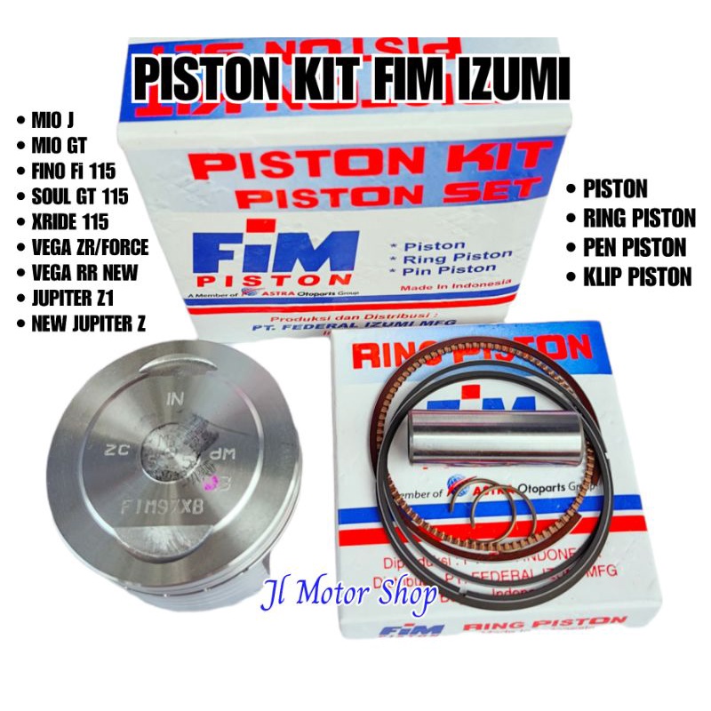 SEHER PISTON FIM IZUMI NEW JUPITER Z1 ROBOT VEGA RR ZR VEGA FORCE MIO J FINO SOUL GT MIO GT XRIDE 115 CC