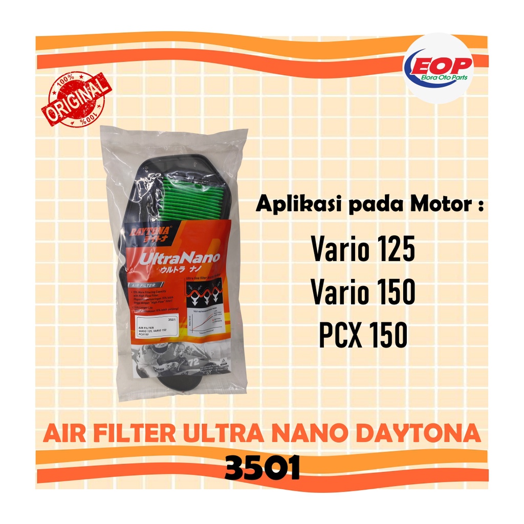 Daytona Busa filter udara Vario 125 FI, Vario 150, PCX 150 3501