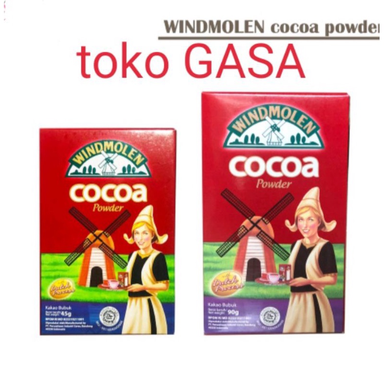

windmolen tepung coklat cocoa powder windmolen - ROMAN/bubuk cokelat cap nonik belanda/COCOA POWDER/BUBUK COKELAT/ TEPUNG COKELATT / tepung cokelat windmolen 40gr