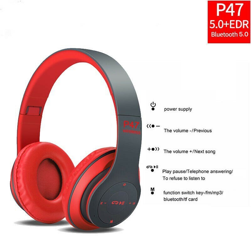 Freedom - Handsfree bluetooth bando p47/Headset /earphone/ Bando Bluetooth P47 Wireless Super Bass