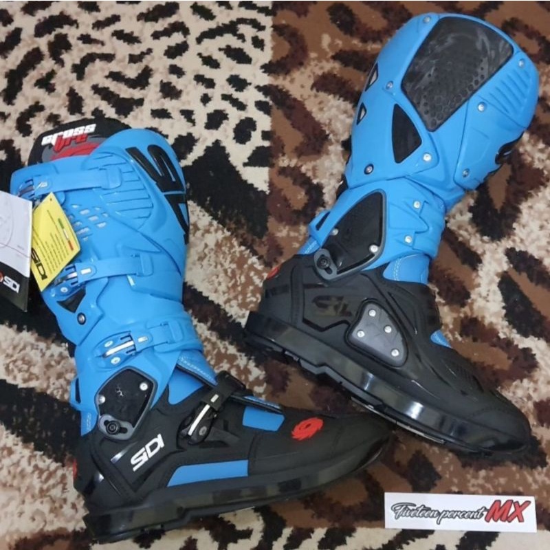 Sepatu SIDI CROSSFIRE 3 SRS MX BOOTS L.Edition Light Blue Black