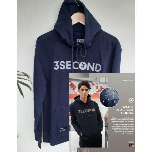 New Arrival Jaket Hoodie 3second Navy