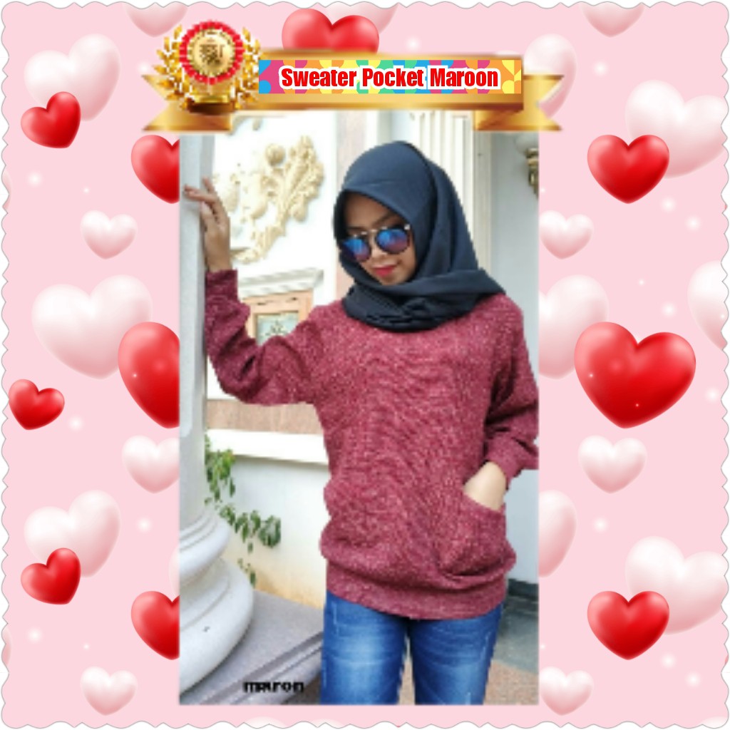 SWEATER POCKET TWIST RAJUT PREMIUM