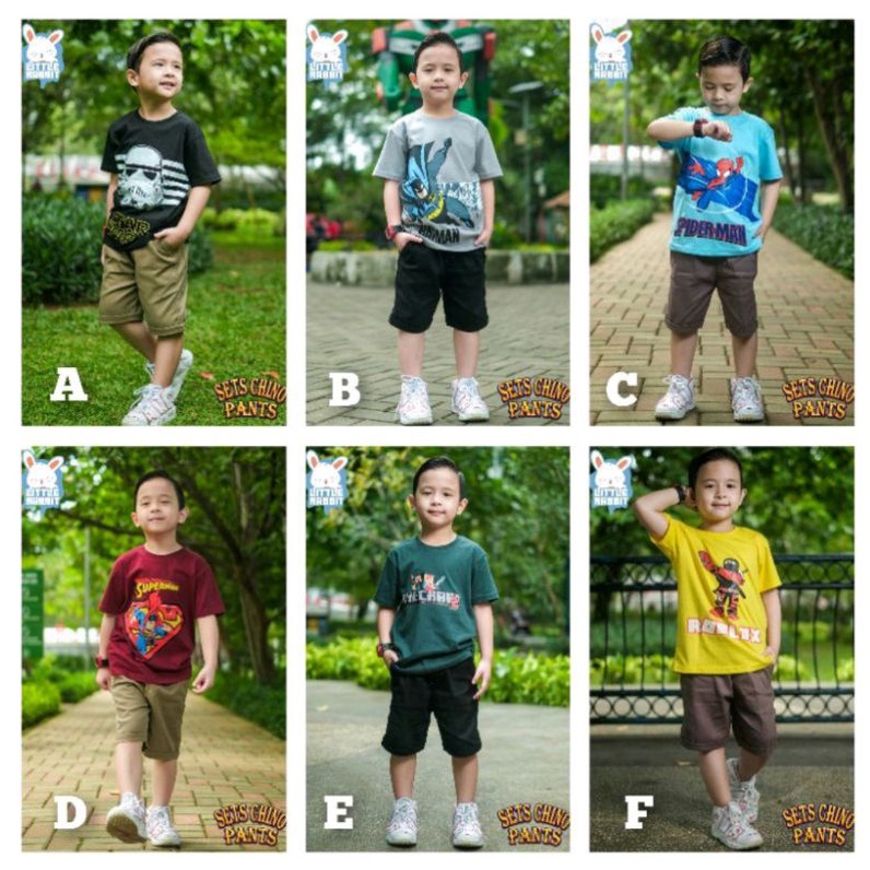 Setelan chinos pant 6-14Tahun by little rabbit