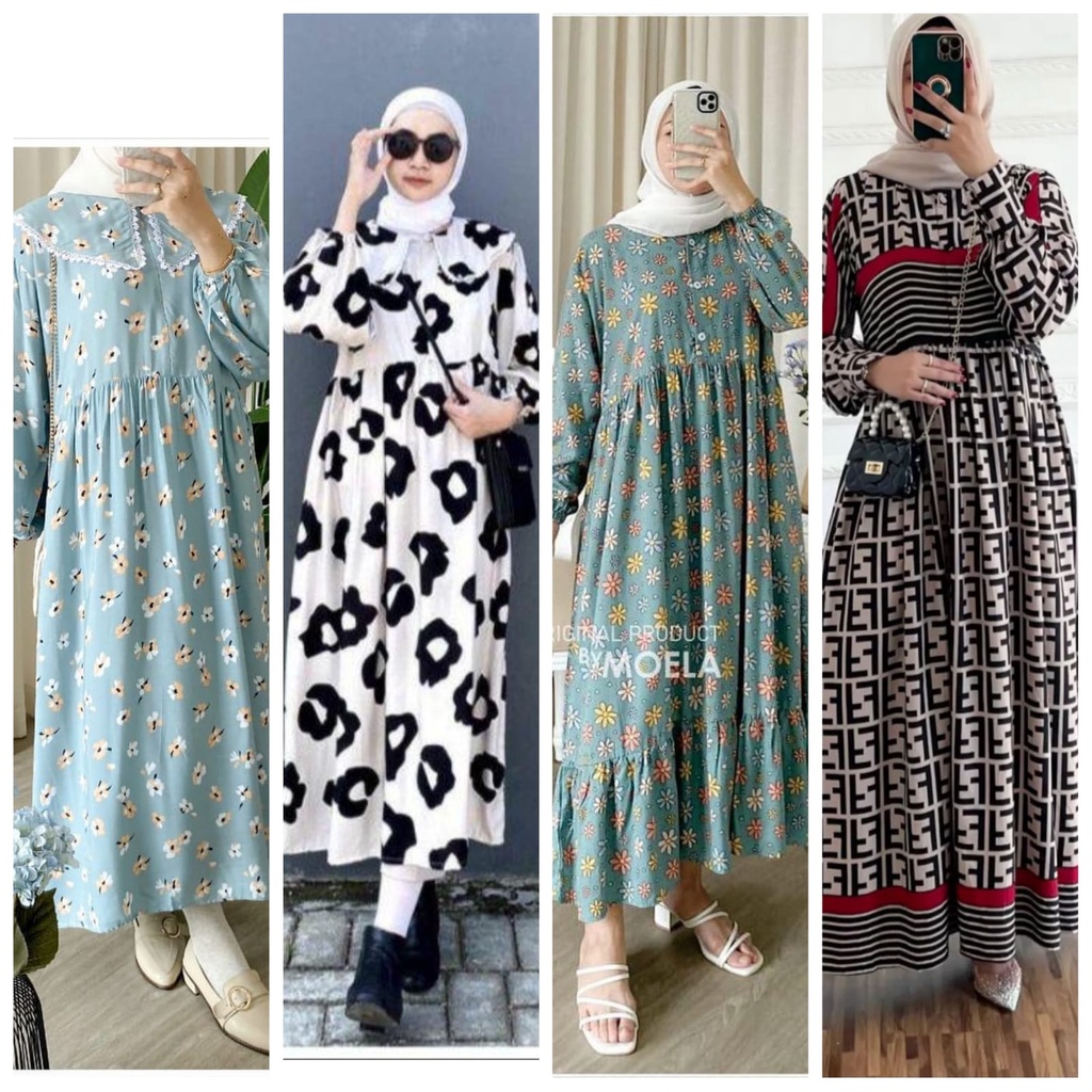 BISA COD GAMIS RAYON WANITA TERBARU / HOMEDRESS WANITA RAYON