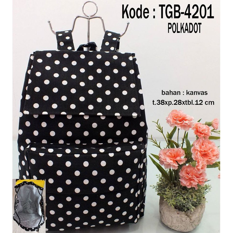 TAS RANSEL WANITA POLKADOT 4201