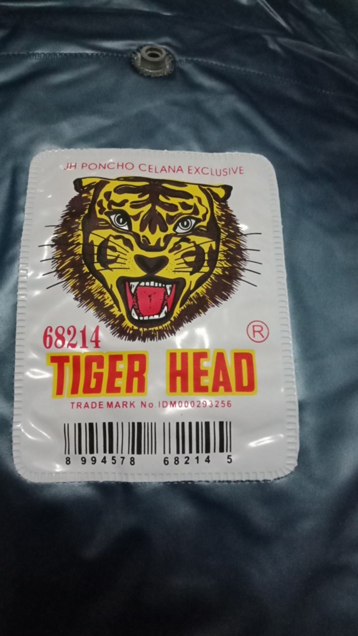 Jas Hujan Tiger Head 68214 Poncho Ponco Celana Tangan