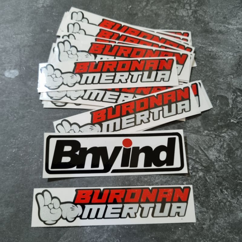 STICKER BURONAN MERTUA CUTTING