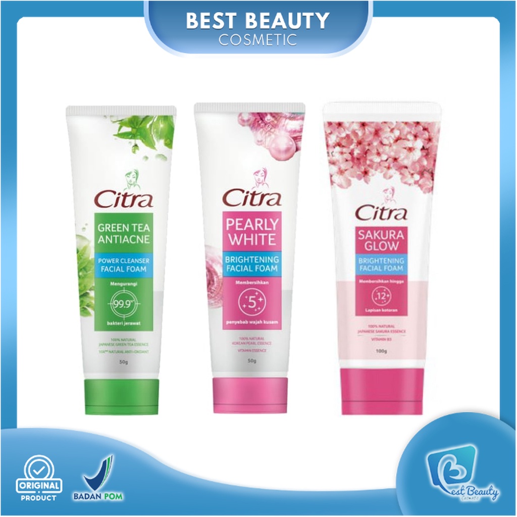 ★ BB ★ CITRA Facial Foam / Citra Sakura Glow / Citra Pearly White / Citra Green Tea Anti Acne