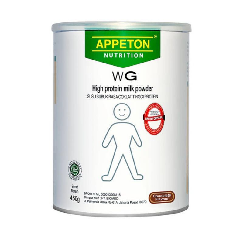 

APPETON WEIGHT GEIN / Susu untuk Gemuk rasa coklat (Dewasa) 450 gram