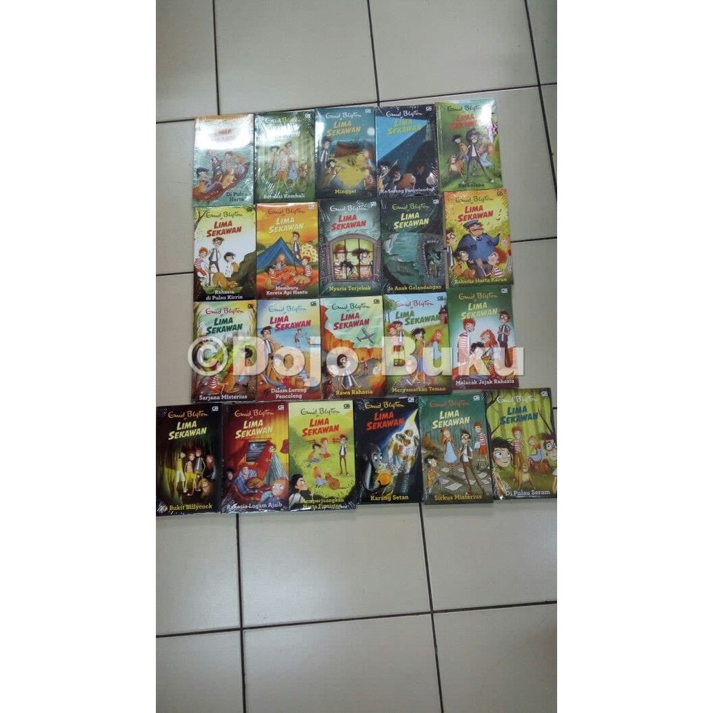 HANYA MENJUAL ASLI  Novel Set Lima Sekawan by Enid Blyton (cover baru)