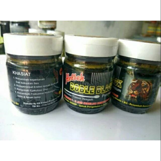 HELBEH DOUBLE BLACK PREMIUM - JAMU PRIA RAMUAN ARAB MADURA