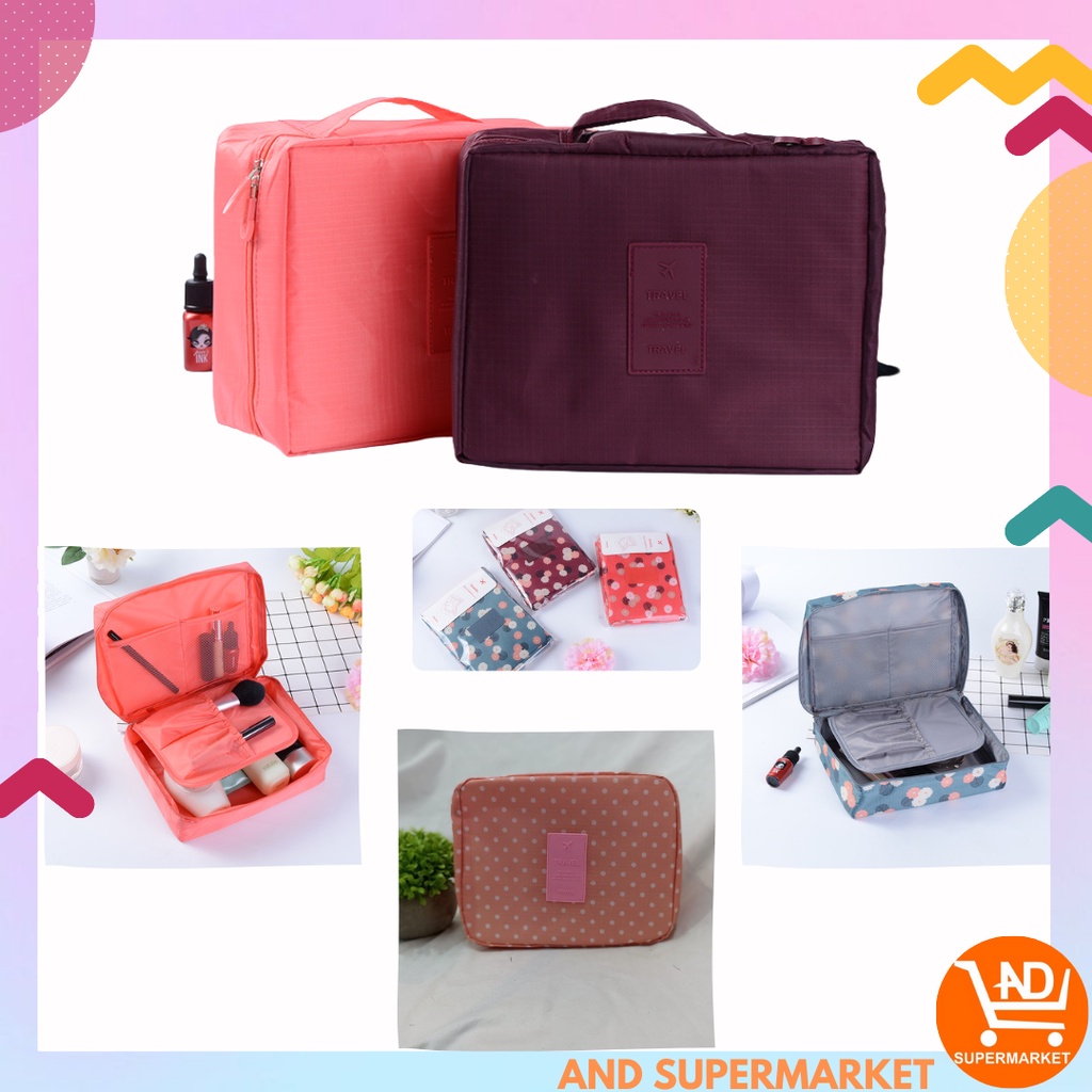 AND TAS KOSMETIK MONOPOLY TRAVEL MAKE UP BAG ORGANIZER TRAVEL MAKE UP MURAH GROSIR COD PK-01-TK