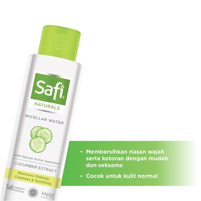 Safi Naturals Micellar Water with Cucumber Extract 100ml