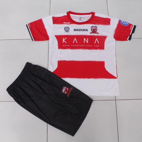 Setelan baju bola madura united/jersey bola anak/jersey madura printing