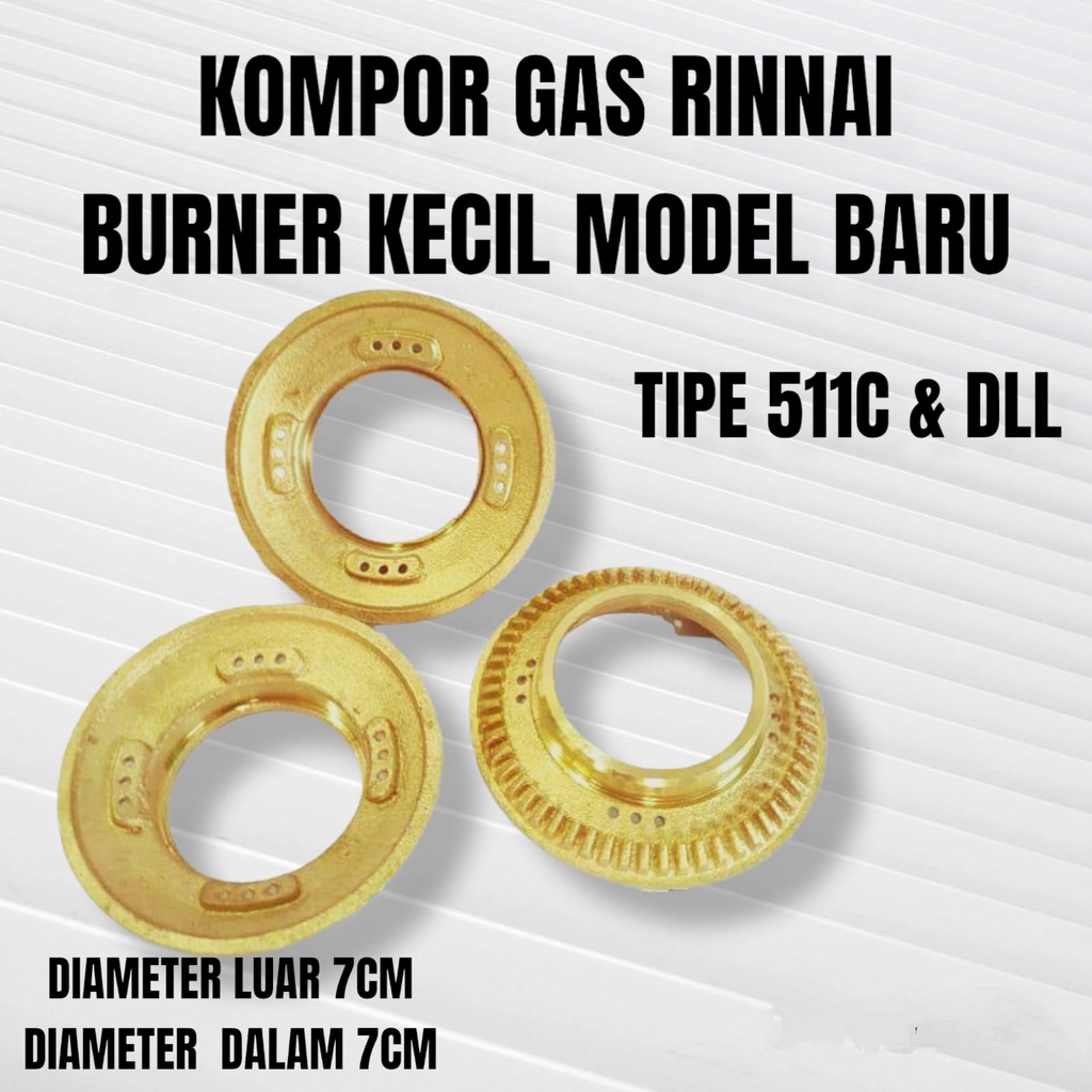 Burner Kecil Kompor Gas Rinnai Model Baru RI 511 C