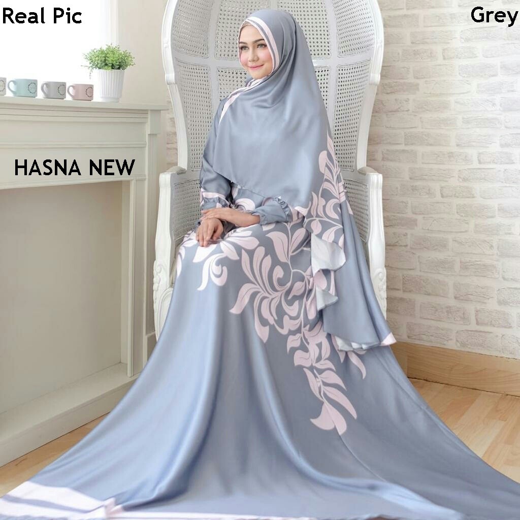 HOPYLOVY - GAMIS WANITA HASNA SYARI MAXMARA (Real Pic)