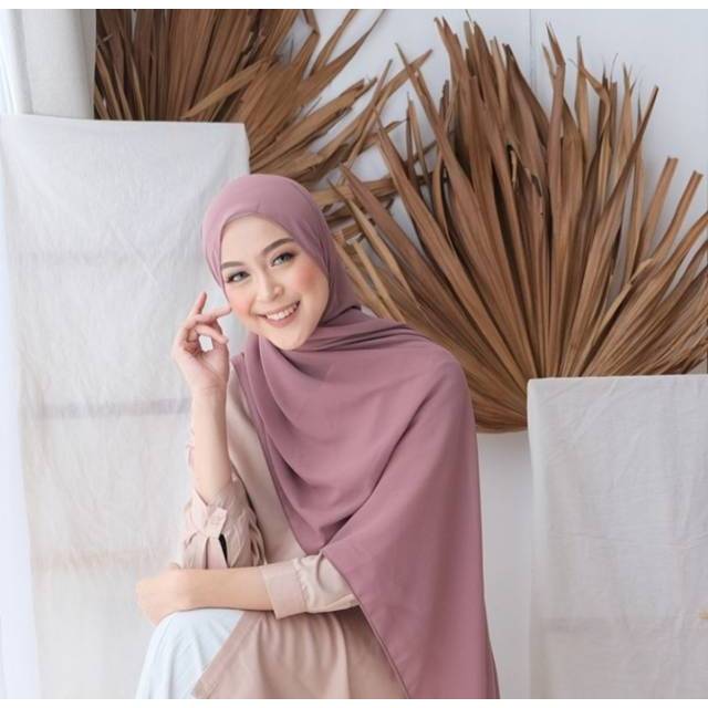 Pashmina Ceruty Baby Doll Polos Premium / hijab Pashmina ceruty Import premium / Pleated Sahwl