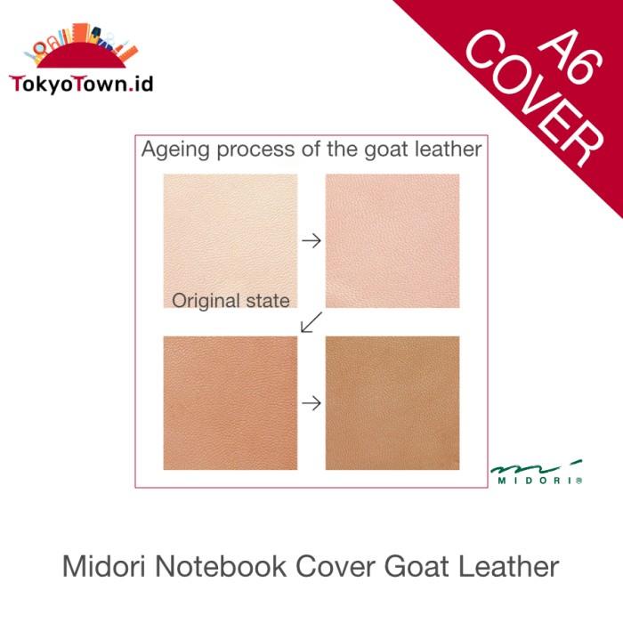 

Midori Notebook Goat Leather Cover A6