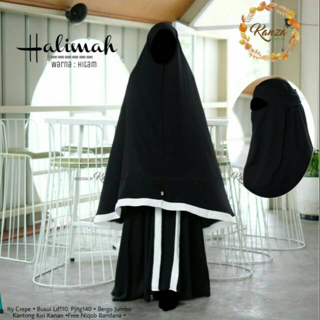 HALIMAH SYARI SET KHIMAR GAMIS CADAR KANZA