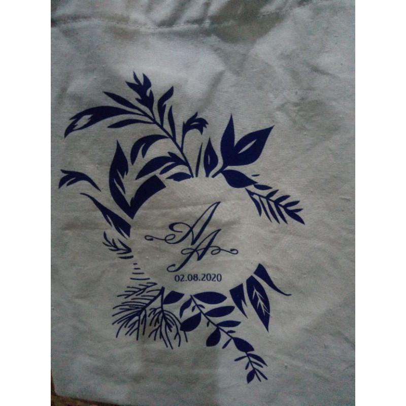 

Souvenir tas wedding Blacu murah panjang (40x32)