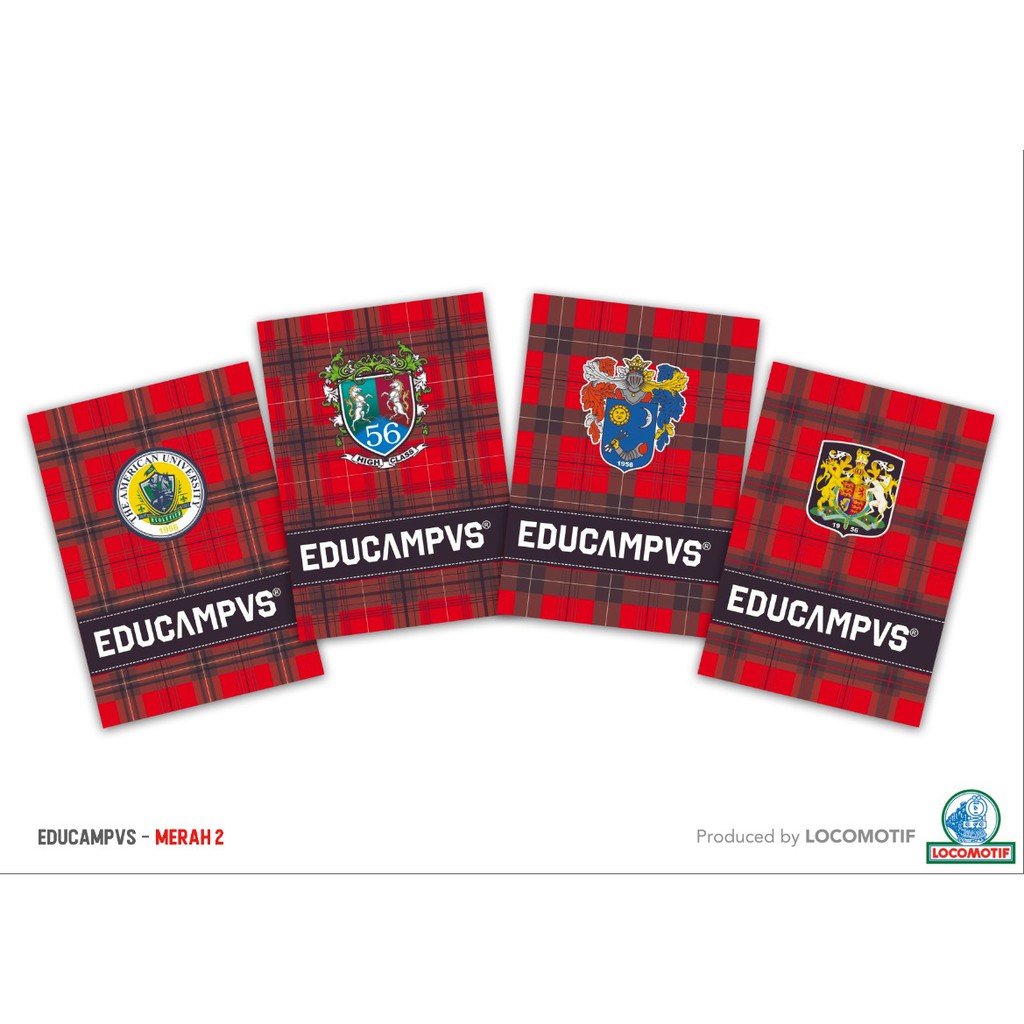 OmBotak Paket isi 10 - Buku Tulis SINTARO 36 lembar EDUCAMPUS Locomotif - Murah SD SMP SMA kotak