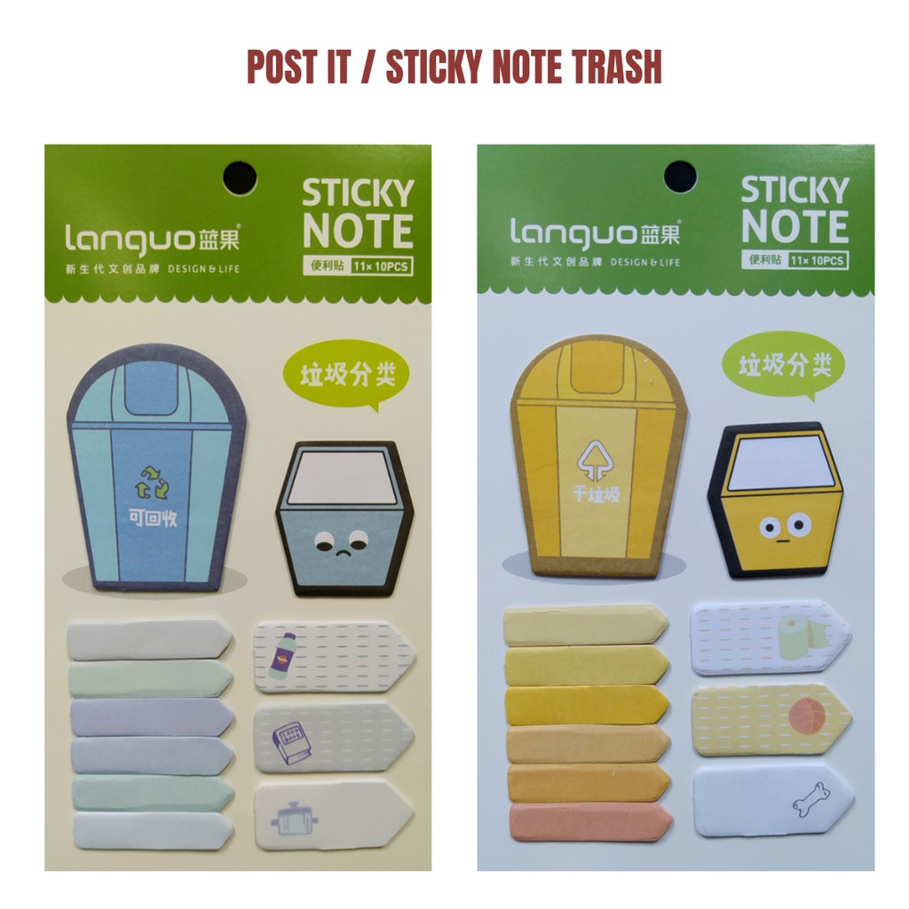

Sticky Note / Post It Impor LG-70447 Trash Index Penanda Pembatas Buku SHESB - Satuan