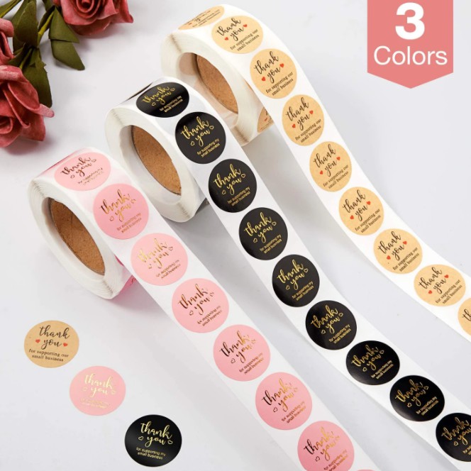 

Label Segel STiker Thankyou Terimakasih Greating Aksesoris olshop baking tools box dus hampers