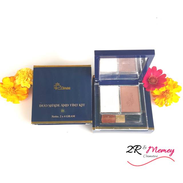 RANEE Cosmetic Duo Shade And Tin - Shading Contour Kit